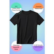 Cngz Shop Unisex Oversize Taylor Swift Sırt Baskılı Swiftie Yazılı Ön Arka Baskılı T-Shirt