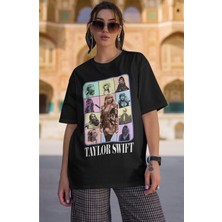 Cngz Shop Taylor Swift Yazılı Unisex Oversize Taylor Swift Resimleri Baskılı T-Shirt