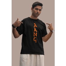 Cngz Shop Avatar Aang Sırt Baskılı Unisex Son Hava Bükücü Baskılı T-Shirt