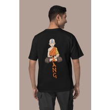 Cngz Shop Avatar Aang Sırt Baskılı Unisex Son Hava Bükücü Baskılı T-Shirt