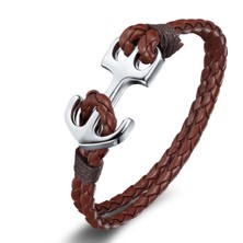 Omark Cotton Taba Deri Bileklik