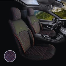 Galaxy Seat Alhambra 1995-2010 Uyumlu Tugraserisi Araba Koltuk Kılıfı Takımı Pamuklu Deri Detay