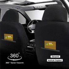 Galaxy Seat Alhambra 1995-2010 Uyumlu Tugraserisi Araba Koltuk Kılıfı Takımı Pamuklu Deri Detay