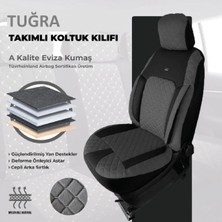 Galaxy Toyota Auris Serisi Uyumlu Tugraserisi Araba Koltuk Kılıfı Takımı Pamuklu Deri Detay