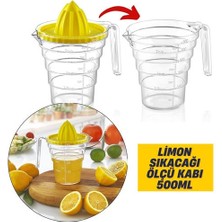 Etexy  Waugh Ölçülü 500 ml Limon Portakal Sıkacağı 717318