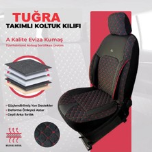 Galaxy Toyota Auris Serisi Uyumlu Tugraserisi Araba Koltuk Kılıfı Takımı Pamuklu Deri Detay
