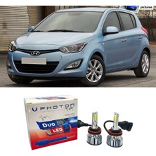 Photon Hyundai I20 LED Xenon Uzun + Kısa Far Ampulü H4 Duo Yeni Seri Beyaz 2009 - 2014