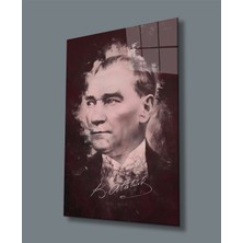 Miyrem  Miyrem Glasses Collection -A1^#  Atatürk Portresi Uv Baskılı Cam Tablo
