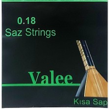 Valee 0.18 Kısa Sap Bağlama Saz Teli