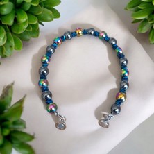 Mga Doğaltaş Hematit Bileklik Mıknatıs Klipsli Bileklik Tak Çıkar Bileklik Erkek Bileklik Karizma Bileklik