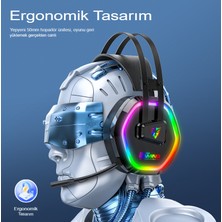 Reidan G608 Profesyonel Oyuncu Kulaklığı Usb-7.1 Rgb 4d Kafabantlı Gaming Kulaklık