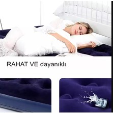 intex Mavi Şişme Yatak Orjinal Kamp Yatağı 183X76X23CM Ev Kamp Yatağı 183X76X23CM