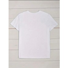 Stıl X Renkli Kelebekler Baskılı Kadın T-Shirt