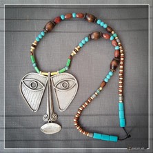 Z Jewelry Art Babatunde - El Yapımı Etnik Otantik Bohem Kadın Erkek Kolye