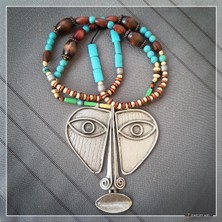 Z Jewelry Art Babatunde - El Yapımı Etnik Otantik Bohem Kadın Erkek Kolye