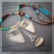 Z Jewelry Art Babatunde - El Yapımı Etnik Otantik Bohem Kadın Erkek Kolye