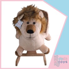 Dada Toys Sallanan Doldurulmuş Aslan Peluş Rocker 60 cm Kahverengi-Krem 12