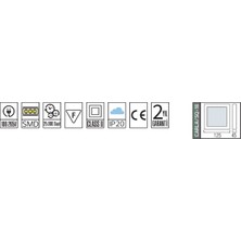 Horoz Electric Sıva Üstü Kare LED Armatür 18 Watt Horoz Electric