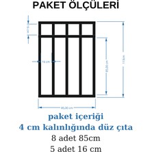 Diecor Iskandınav Tarzı Dekoratif Boyanabilir Hazır Kesim Duvar Çıtası