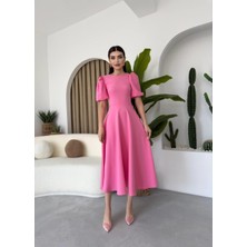 Concon Moda Viki Midi Boy Kloş Elbise