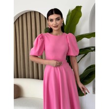 Concon Moda Viki Midi Boy Kloş Elbise