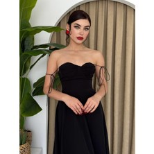 Concon Moda Poplin Kiloş Uzun Elbise