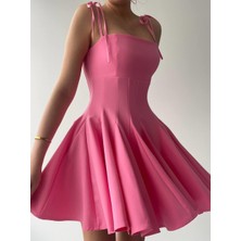 Concon Moda Violet Kiloş Mini Elbise