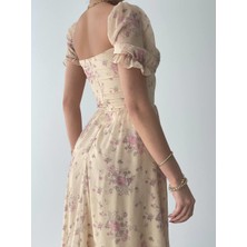 Concon Moda Candy Şifon Midi Elbise