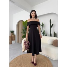 Concon Moda Silvain Madonna Midi Boy Elbise