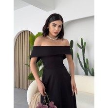 Concon Moda Silvain Madonna Midi Boy Elbise