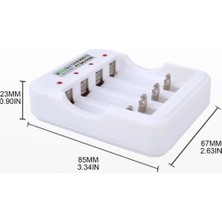 Greentech Pil Şarj Cihazı (Dört Yuvalı) - 1.2V Ni-Mh / Ni-Cd AA / AAA / GT-BC04