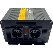 Powermaster 12V Volt 2.5kw 2500W Watt Modifiye Sinus Inverter 220 Çevirici Invertör Dijital Ekranlı Dönüştürücü