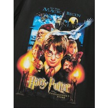 Stıl-X Harry Potter Baskılı Bisiklet Yaka, Pamuklu Oversıze Unısex Tshırt