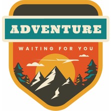 Sticker Usta Kamp 4x4 Offroad Adventure Vahşi Doğa Araba Oto Karavan Sticker 00118
