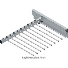 Starax S-6035-G Raylı Pantolon Askısı G:50 cm