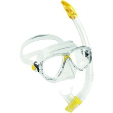 Cressi Marea-Gamma Yetişkin Maske Şnorkel Seti Şeffaf-Sarı