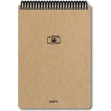 Colornote Papirüs Spiralli Sert Kapak 16 x 23 cm Çizgisiz 100 Yaprak