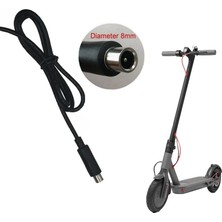 Scootersan 42V 2A Şarj Çıkış Hattı Kablosu (Dc 8mm)