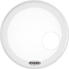 Evans BD20RGCW Deri 20 Resonant Frosted Kick Kumlu Beyaz