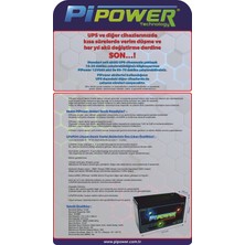 Pi Power Lifepo4 12V6AH-BMS Lityum Akü (Akülü Çocuk Arabaları, Ups, Alarm Sistemleri Vs. ile Uyumlu)