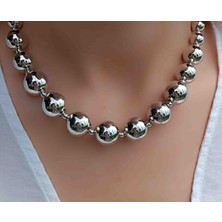 Humer Accessories Koton Model Çelik Top Kolye