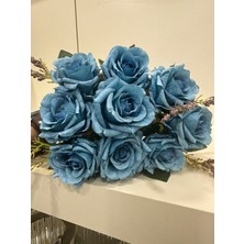 Plus Home Çoklu Yapay Demet Mavi Gül