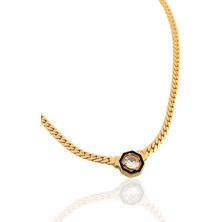 ÇLK Accessories Premium Serenay Kolyesi Mineli Leyla Kolye