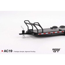 Bigstoy Mini Gt 1/64 Car Hauler Trailer Black MGTAC19