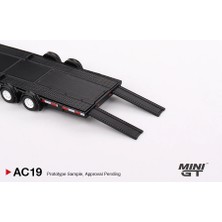 Bigstoy Mini Gt 1/64 Car Hauler Trailer Black MGTAC19