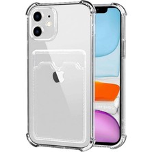 HANPORIUM Apple iPhone 11 Kılıf Darbe Emici Köşe Korumalı Kartlıklı Cüzdanlı Silikon Kapak