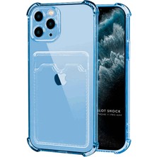 HANPORIUM Apple iPhone 11 Pro Max Kılıf Darbe Emici Köşe Korumalı Kartlıklı Cüzdanlı Silikon Kapak