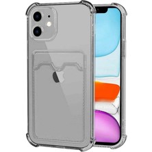 HANPORIUM Apple iPhone 11 Kılıf Darbe Emici Köşe Korumalı Kartlıklı Cüzdanlı Silikon Kapak