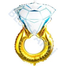 Rönesans Parti Bride To Be Yüzük Folyo Balon Gold 75 cm