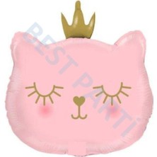 Rönesans Parti Kedi Folyo Balon Pembe 70 cm